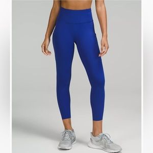 **NWT** Lululemon Fast and Free High-Rise Tight 25" - Size 2, Cobalt Blue